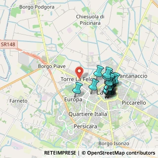 Mappa Via Taro, 04100 Latina LT, Italia (1.726)
