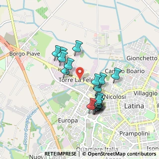 Mappa Via Taro, 04100 Latina LT, Italia (0.8545)