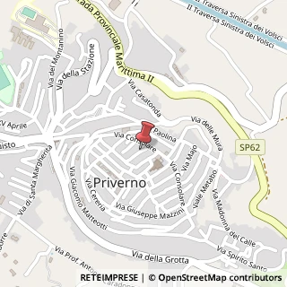 Mappa Via Gaetano Ferraioli, 17, 04015 Priverno, Latina (Lazio)