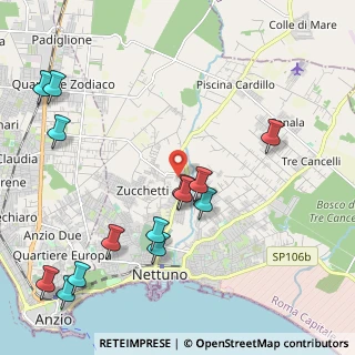 Mappa Via dei Censi, 00048 Nettuno RM, Italia (2.70143)