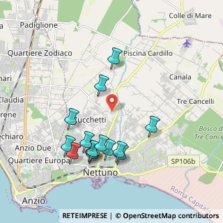 Mappa Via dei Censi, 00048 Nettuno RM, Italia (2.08714)