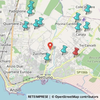 Mappa Via dei Censi, 00048 Nettuno RM, Italia (2.885)