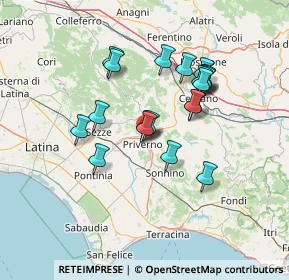 Mappa 52100 Priverno LT, Italia (12.579)