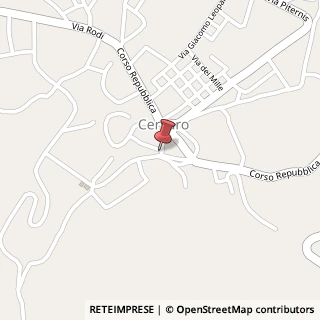 Mappa Via Garibaldi, 9, 03044 Cervaro, Frosinone (Lazio)