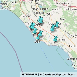Mappa Via del Canneto, 00042 Anzio RM, Italia (10.97)