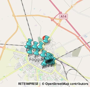 Mappa Via San de Stefano, 71121 Foggia FG, Italia (1.7395)