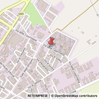 Mappa Via delle casermette, 71100 Foggia, Foggia (Puglia)