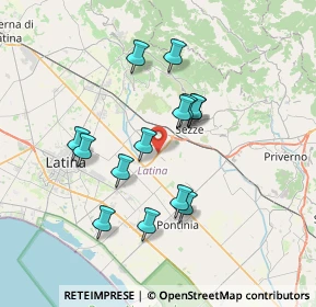 Mappa Via Campania, 04018 Sezze LT, Italia (6.62071)