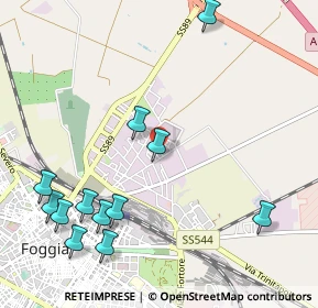 Mappa Via di Iuvara, 71121 Foggia FG, Italia (1.35583)