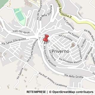 Mappa Via Giacomo Matteotti, 4, 04015 Priverno LT, Italia, 04015 Priverno, Latina (Lazio)