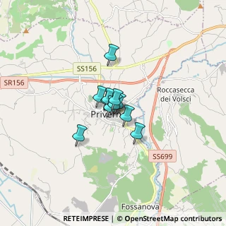 Mappa Via Umberto I, 04015 Priverno LT, Italia (0.74727)