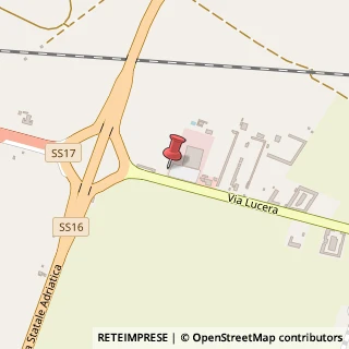 Mappa Via Lucera, 280, 71121 Foggia, Foggia (Puglia)