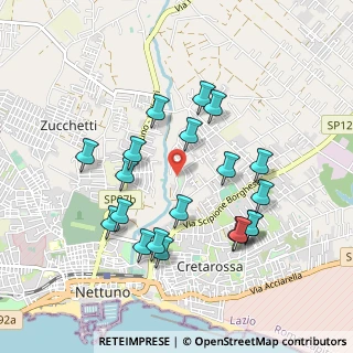Mappa Via Rosa Luxemburg, 00048 Nettuno RM, Italia (0.9825)