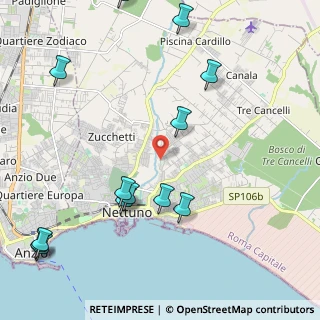 Mappa Via Rosa Luxemburg, 00048 Nettuno RM, Italia (2.89769)