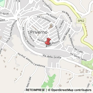 Mappa Via Cesare Battisti,  30, 04015 Priverno, Latina (Lazio)