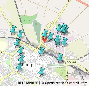 Mappa Via Manfredonia I° traversa, 71121 Foggia FG, Italia (1.00778)