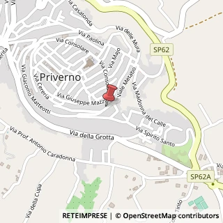 Mappa Piazzale metabo, 04015 Priverno, Latina (Lazio)