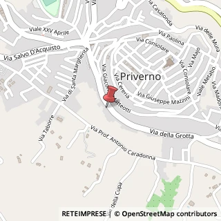 Mappa Via della Grotta, 48, 04015 Priverno, Latina (Lazio)