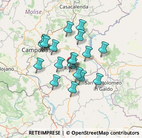 Mappa 86016 Riccia CB, Italia (11.1095)
