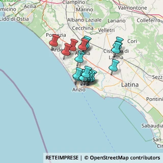 Mappa Via Peschiera, 00042 Anzio RM, Italia (9.164)