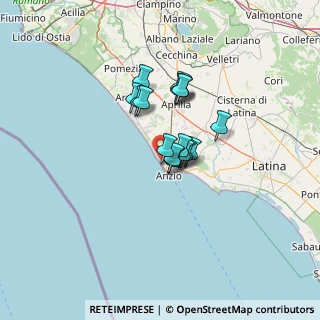 Mappa Via delle Muse, 00042 Anzio RM, Italia (9.0325)
