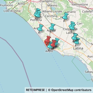 Mappa Via delle Muse, 00042 Anzio RM, Italia (14.83529)
