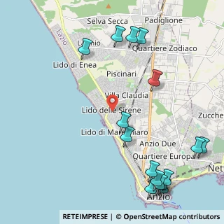 Mappa Via delle Muse, 00042 Anzio RM, Italia (3.08125)