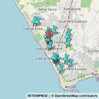 Mappa Via delle Muse, 00042 Anzio RM, Italia (1.4505)