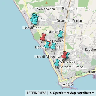 Mappa Via delle Muse, 00042 Anzio RM, Italia (1.86846)
