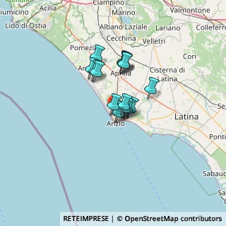 Mappa Via della Fornace, 00042 Anzio RM, Italia (8.75625)