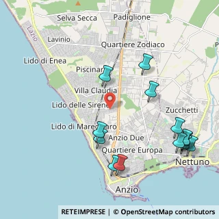 Mappa Via della Fornace, 00042 Anzio RM, Italia (2.62385)