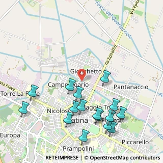 Mappa Via M. de Prony, 04100 Latina LT, Italia (1.29188)