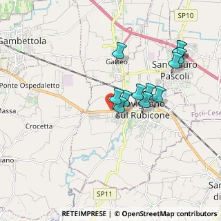 Mappa Via Emilia Ovest, 47039 Savignano Sul Rubicone FC, Italia (1.70417)