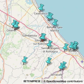 Mappa Via Fratelli Rosselli, 47039 Savignano Sul Rubicone FC, Italia (10.4115)