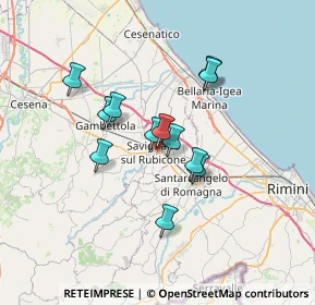 Mappa Via Fratelli Rosselli, 47039 Savignano Sul Rubicone FC, Italia (5.38)
