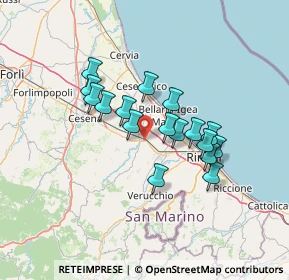 Mappa Via Fratelli Rosselli, 47039 Savignano Sul Rubicone FC, Italia (11.13647)