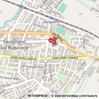Mappa Via Fratelli Rosselli, 1, 47039 Savignano sul Rubicone, Forlì-Cesena (Emilia Romagna)