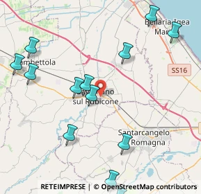 Mappa Via Fratelli Rosselli, 47039 Savignano Sul Rubicone FC, Italia (5.38929)