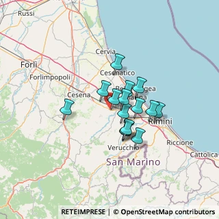 Mappa Via Emilia Km. 17, 47020 Longiano FC, Italia (9.32267)
