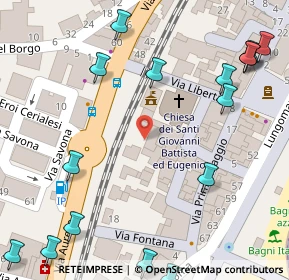 Mappa Piazza Nuova Italia, 17023 Ceriale SV, Italia (0.1125)