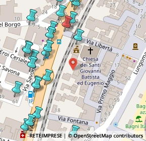 Mappa Piazza Nuova Italia, 17023 Ceriale SV, Italia (0.09655)