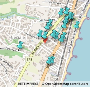Mappa Via Seconda Cappelletta, 17023 Ceriale SV, Italia (0.2355)