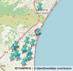 Mappa Via Mimose, 17023 Ceriale SV, Italia (2.63875)