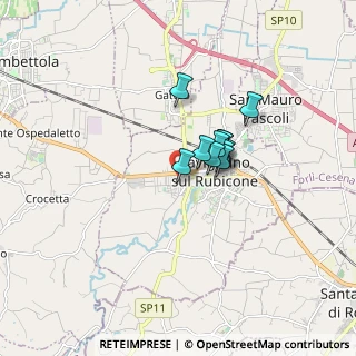 Mappa Via Fratelli Bandiera, 47039 Savignano Sul Rubicone FC, Italia (0.98455)