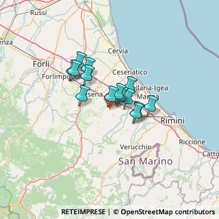 Mappa Via Cesena, 47020 Longiano FC, Italia (9.12714)