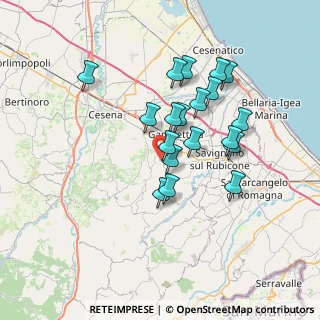 Mappa Via Cesena, 47020 Longiano FC, Italia (6.23947)