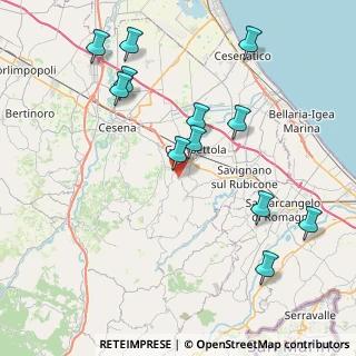 Mappa Via Cesena, 47020 Longiano FC, Italia (9.035)