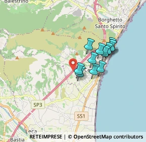 Mappa Via Eldorado, 17023 Ceriale SV, Italia (1.42417)