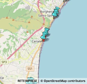 Mappa Lungomare Generale Armando Diaz, 17023 Ceriale SV, Italia (3.532)