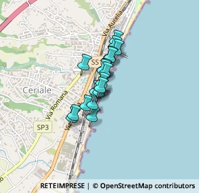 Mappa Lungomare Generale Armando Diaz, 17023 Ceriale SV, Italia (0.2305)